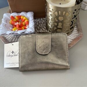 Patricia Nash Antique Gold Leather Wallet